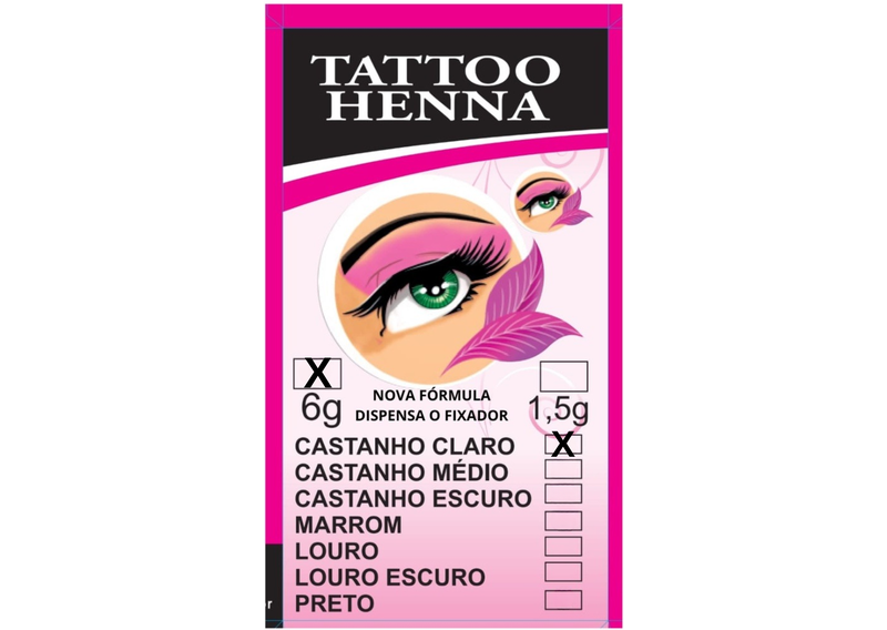 TATTOO HENNA - 6G CASTANHO CLARO