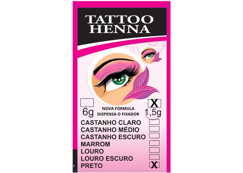 TATTOO HENNA - 1,5G PRETO